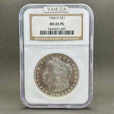 Estate 0.900 Fine Silver 1904 O $1Morgan Dollar NGC MS 65 PL picture