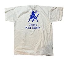 Vintage 80s Schlitz Malt Liquor Promo T-Shirt Size XL Screen Stars Single Stitch picture