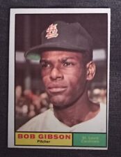 1961 Topps Bob Gibson #211 Vintage Baseball Card Cardinals Sharp picture