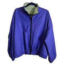 Maralyce Ferree Vintage Reversible Green Purple Jacket Size L picture