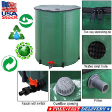 50-200 Gallon Rain Barrel Folding Portable Water Collection Outdoor Collector US picture