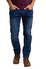 Mens Denim Jeans Knitted Slim Fit Supper Stretch Casual Classic Faded Jeans Pant picture