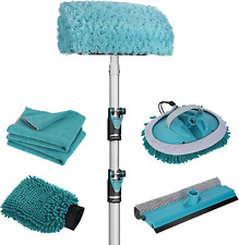 5-Piece Car Wash Brush with Long Handle Car Wash Kit with 5-12FT Extendable  picture