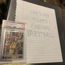 1997-98 Topps Chrome Basketball Complete Set 1-220 With Kobe PSA 9 Duncan Jordan picture