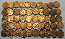 1939-D Lincoln Wheat Cents 50-Coin Penny Roll Uncirculated Pennies Lot - LG204 picture