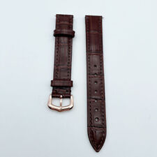 18 20MM LEATHER BAND STRAP FOR CARTIER TANK SOLO WATCH DEPLOYMENT CLASP BLACK picture
