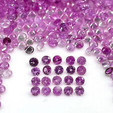 100 Pcs Natural Pink Sapphire 1.7mm Round Cut Loose Gemstones Wholesale Lot picture