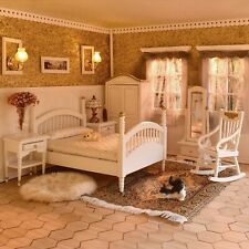 iLAND Vintage Dollhouse Furniture 1/12 Scale, Brewster Dollhouse Bedroom Furn... picture