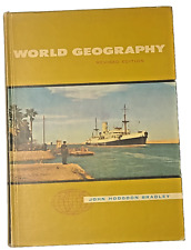 1954 Vintage  World Geography by John Hodgdon Bradley   42524 picture