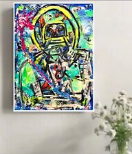 ORIGINAL ABSTRACT IMPRESSIONIST FINE  ART 24x18 READY  TO HANG SIGNED PAINTING picture