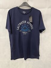 Swell Byron Navy Blue T-Shirt Large TD028 GG 02 picture