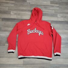 NIKE Ohio State 'Buckeyes' Mens Football Hoodie Size XL Red picture