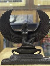 Large Egyptian Goddess Isis, Winged Isis statue with color paints picture