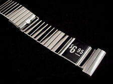 Nice New Old Stock Stainless Steel Gemex Hidden Clasp watch band 19mm 3/4 inch picture