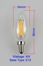 E12 E26 110V 2W 4W 6W 8W Retro Vintage Filament LED Candelabra/Globe Light Bulb picture