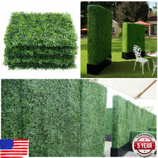 24pcs Artificial Boxwood Mat Wall Hedge Decor Privacy Fence Panels Grass 10x10
