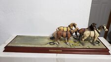 Franklin Mint 1:16 Scale Wells Fargo Stagecoach Horse Team Display 🐎  picture
