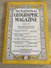Vintage August 1956 National Geographic Magazine - Very Good picture
