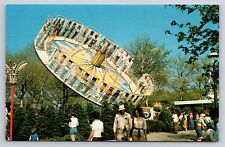Postcard PA Kennywood Amusement Park Super Round Up Ride Now At Idlewild AU7 picture