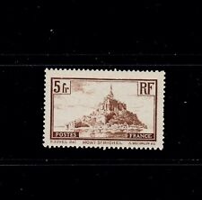 France SC# 249 Mint NH. OG. 1931 5fr Mont-Saint-Michel Brown picture