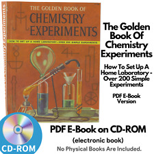 Golden Book Chemistry Experiments-Vintage Manual-Rare-Banned-Science Textbook-CD picture