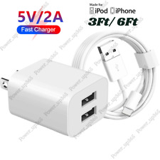 Dual Port USB Power Adapter Wall Charger Block For iPhone 6 7 8 X XR 11 12 13 14 picture