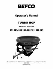 TURBO HOP Pendular Spreader Operator Inst Maint & Serv BEFCO 314 320 325 335-121 picture