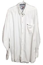 REDUCED Vintage '99 Mens Tommy Hilfiger 1XT 100% Cotton Button-down Shirt, VGUC picture