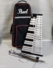 Pearl Xylophone 32 Bell Precession Instrument Roller Bag Stand picture