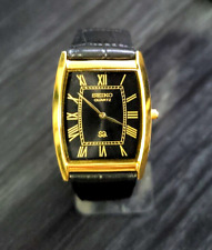 New Old Stock Vintage Tank  Men's Classic Tank Barrel Gold Black Watch picture