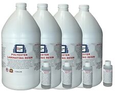 Polymer World Polyester Resin 4 Gallons For Boats RV's Canoes Fiberglass Autos picture