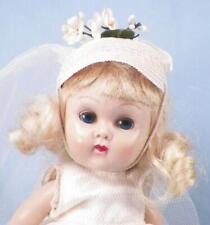 Vogue Ginny Doll Bride #6064 Hard Plastic SLW Molded Lashes Blonde 1956 Vintage picture