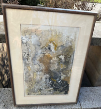 Barbara S Spitz Lithograph Print Framed Matted Art Institute Chicago Mid Century picture
