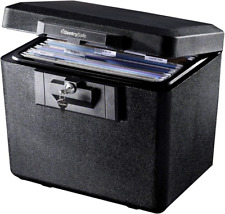 Fireproof Safe Box with Key Lock, Safe for Files and Documents, 0.61 Cubic Feet, picture