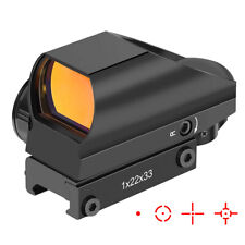 1x22x33 Red Dot Sight Tactical Reflex Sight Hunting Scope 4 Reticle Dot Sights picture