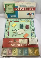 1961 Monopoly Game by Parker Brothers Complete Very Good Condition  picture