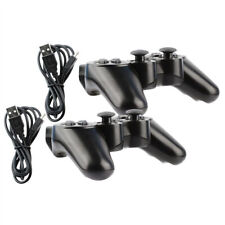 2x Black Wireless Bluetooth Video Game Controller Pad For Sony PS3 Playstation 3 picture