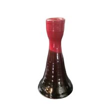 Vintage Sommerville Pottery Red Fire Glazed Incense Candle Holder Bud Vase picture