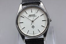[N MINT] Vintage SEIKO Grand Quartz 9940-8000 Twin Silver Men's Watch From JAPAN picture