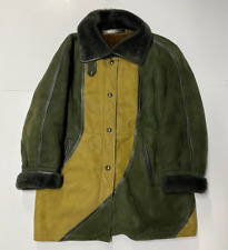 Vintage I Magnin B-3 Leather Jacket Size  Large Sherpa Lined Made France Bomber picture