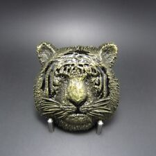 Antique Bronze Plated Tiger Metal Belt Buckle picture