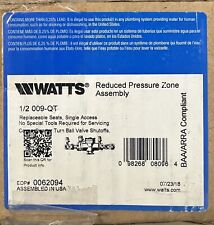 Watts 0062094 1/2” 0.5” 009-QT RP Backflow Preventer *NEW* picture