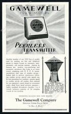 1929 Gamewell Peerless fire alarm transmitter & Codewell siren vintage print ad picture