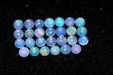 Unheated Ethiopian Opal Loose Gemstone Round Cabochon Natural 5MM 27Pcs S-1146 picture