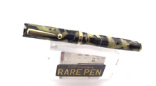 Vintage  MOORE 83 Fountain Pen PEARL BLACK CELLULOID 14K Fine nib NEW OLD STOCK picture