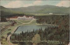 Postcard Crawford House Saco Lake Mt Washington Hotel Elephant Head White Mts NH picture