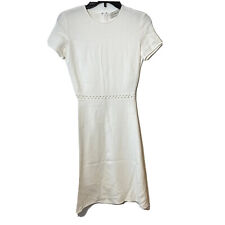 Stella McCartney A-Line Fit & Flare White Dress 38 Womens  Cap Sleeve Cutout S picture