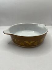 Pyrex Vintage Early American Pattern #471 1 Pint Gold Eagle Circle picture