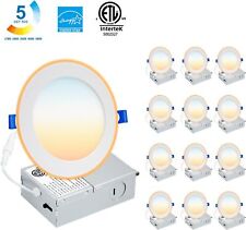 6-12pcs 6 in. 90 CRI 2700K-5000K 5CCT Selectable LED Dimmable Ceiling Disk Light picture