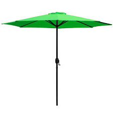 9ft Adjustable Outdoor Patio Umbrella Neon Green picture